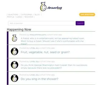 Answerbag.com(Start a conversation) Screenshot