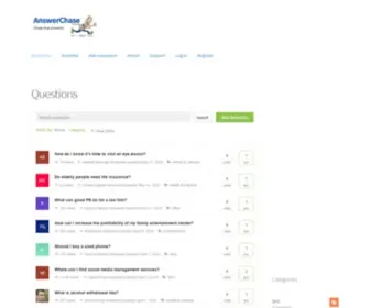 Answerchase.com(Question & Answer Site For Everyone) Screenshot
