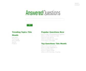 Answered-Questions.com(Answered Questions) Screenshot