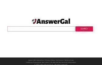 Answergal.com(answergal) Screenshot