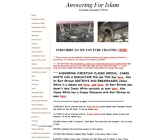 Answering-Christian-Claims.com(Ehteshaam Gulam) Screenshot