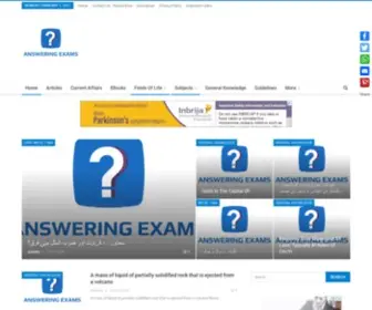 Answeringexams.com(Mcqs) Screenshot