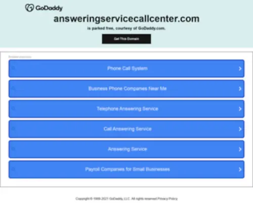 Answeringservicecallcenter.com(Call Center and Answering Service Solutions) Screenshot