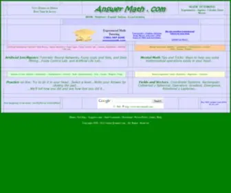 Answermath.com(Mental Math & Calculation) Screenshot