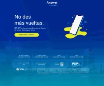 Answeronline.com.ar(Answer Seguros) Screenshot