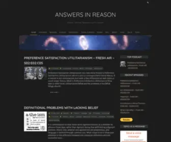 Answers-IN-Reason.com(Answers In Reason) Screenshot