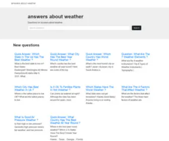 Answersaboutweather.com(Answers about weather) Screenshot