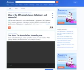 Answerscloud.com(The Most Trusted Place for Answering Life's Questions) Screenshot