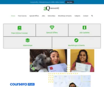 Answersq.com(Free Online Courses & Internships) Screenshot