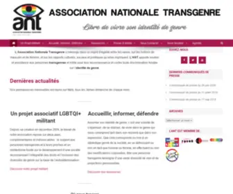 ANT-France.eu(Association Nationale Transgenre) Screenshot