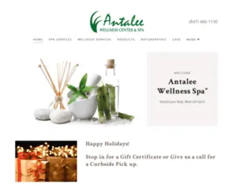 Antalee.com(Antalee Wellness Spa & Gallery) Screenshot