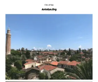 Antalya.org(Country of Website) Screenshot