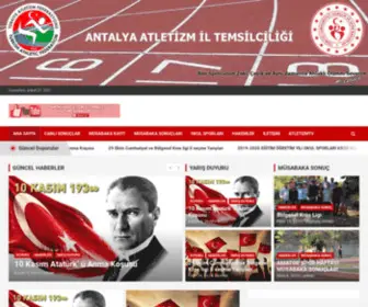 Antalyaatletizm.org(Antalya atletizm) Screenshot