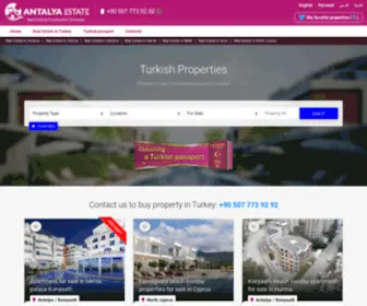 Antalyaestate.net(Turkish properties) Screenshot