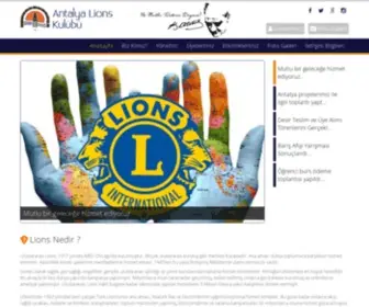 Antalyalions.org.tr(Antalya) Screenshot