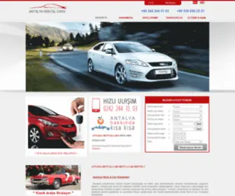 Antalyarentalcars.com(Antalya Rent a Car) Screenshot