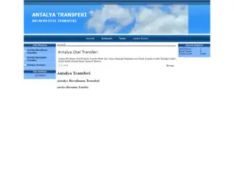 Antalyatransferi.com(Antalya Havaliman) Screenshot