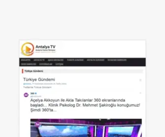 Antalyatv.com(Antalya TV) Screenshot