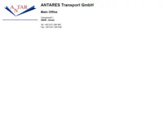 Antar.com(ANTARES Transport GmbH) Screenshot