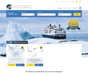 Antarcticatravels.com(Antarctica Travels) Screenshot