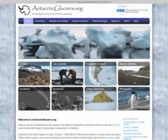 AntarcticGlaciers.org(Antarctic Glaciers) Screenshot