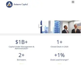 Antares.com(Antares Capital) Screenshot