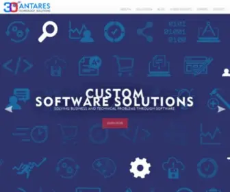 Antaresnet.com(Custom software applications built just for your needs. Strategic consulting and development) Screenshot