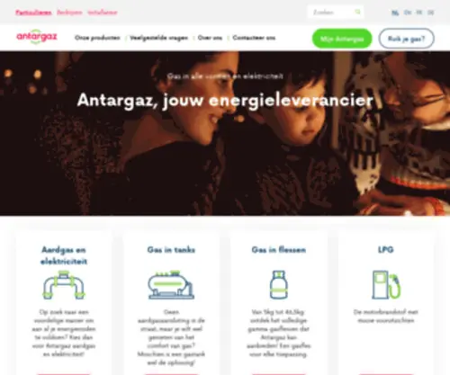 Antargaz.be(Antargaz) Screenshot