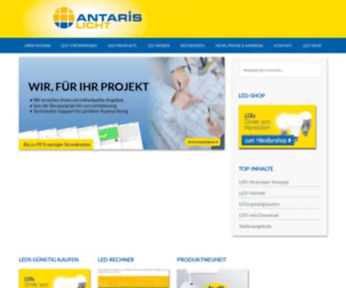Antaris-Led.de(Led leuchten) Screenshot