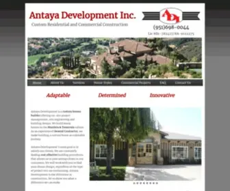 Antayadevelopment.com(Antaya Development inc) Screenshot