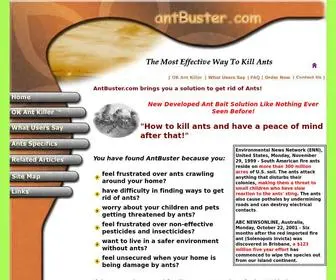 Antbuster.com(Ant Killers) Screenshot