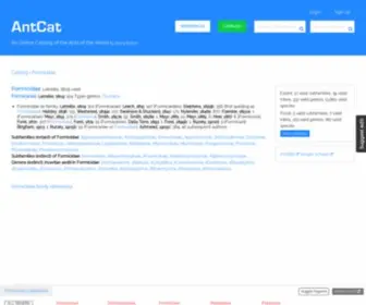 Antcat.org(AntCat) Screenshot