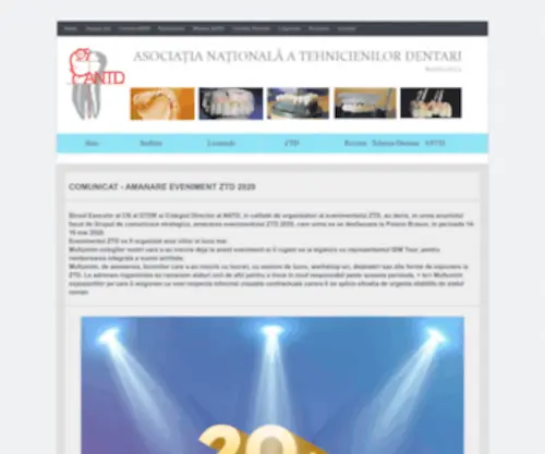 ANTD.ro(Asociatia Nationala a Tehnicienilor Dentari) Screenshot