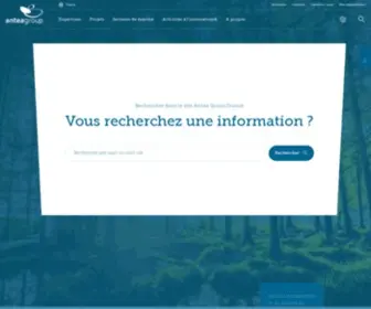 Anteagroup.fr(Société d'ingénierie et de conseils en environnement) Screenshot
