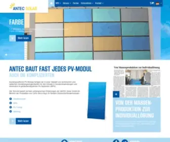Antec-Solar.de(Antec solar gmbh) Screenshot