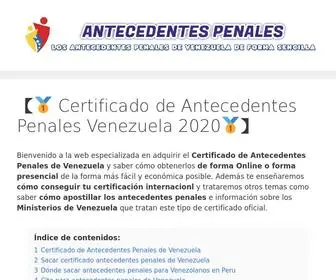 Antecedentespenales.org(【) Screenshot