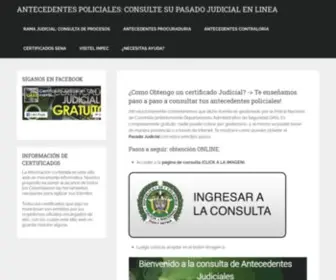 Antecedentespolicia.digital(Antecedentes policiales) Screenshot