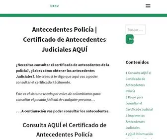 Antecedentespoliciagov.co(Antecedentes Policía) Screenshot