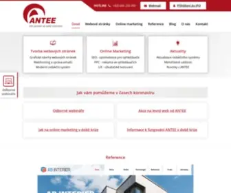 Antee.cz(Komplexní webové služby) Screenshot