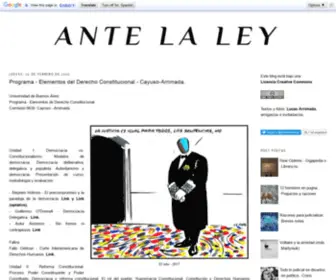 Antelaley.com(Ante la Ley) Screenshot