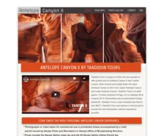 Antelopecanyon-X.com(Taadidiin Tours) Screenshot