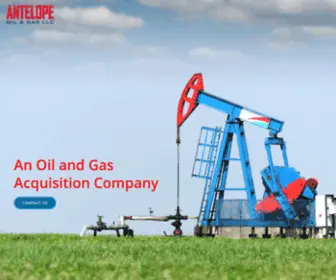 Antelopeoilandgas.com(An Oil and Gas Acquisition Company) Screenshot