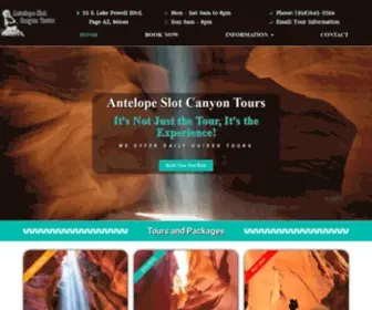 Antelopeslotcanyon.com(Antelope Slot Canyon Tours) Screenshot