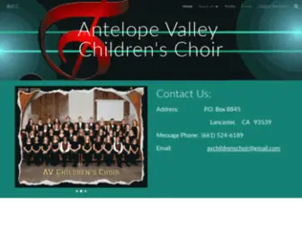 Antelopevalleychildrenschoir.org(Antelopevalleychildrenschoir) Screenshot