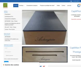 Antengrin.com(Antenne tnt ; support anti ondes et améliorer réception gsm) Screenshot