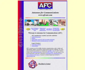 Antenna.us(Antennas for Communications (AFC) Manufactures Radomes and Radome Products) Screenshot