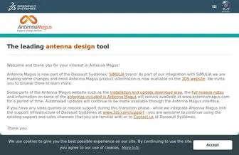 Antennamagus.com(ANTENNA MAGUS: ANTENNA DESIGN SOFTWARE) Screenshot
