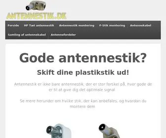 Antennestik.dk(Alt om antennestik) Screenshot