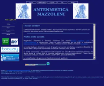 Antennisticamazzoleni.it(L'Home page di Antennistica Mazzoleni) Screenshot