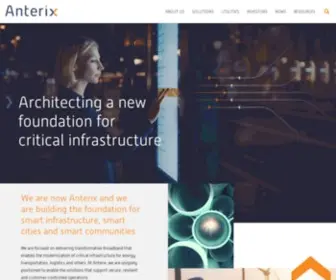 Anterix.com(Broadband Solutions for Critical Infrastructure Industries) Screenshot